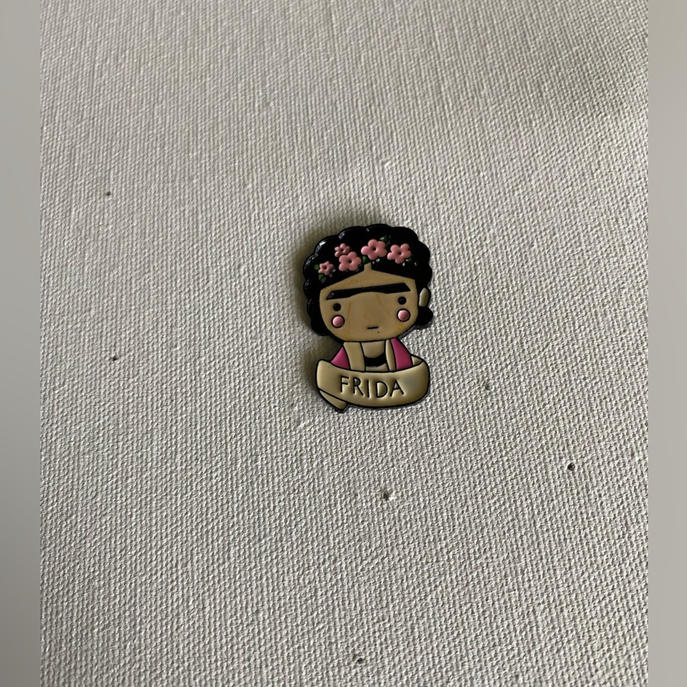 New Frida Khalo Enamel Pin